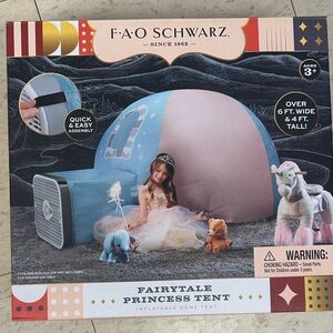 FAO Schwarz Princess Playtime Tent - Pink and Blue